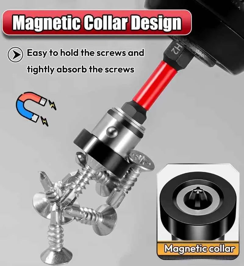 Magnetic Positioning Drywall Screwdriver Bits & Precision Plasterboard Locating Tool