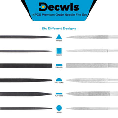 13-Piece Multi-Purpose Diamond & Steel Needle File Set - SnaggIt