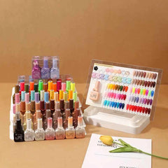9pcs 15ml gel nail polish set Including Red Pink Nude - 10 Variants
