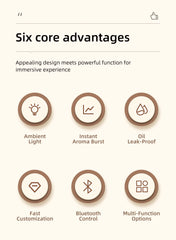 Smart Bluetooth Scent Diffuser with Night Light by Snagg A Diffuser