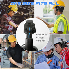 Safety Helmet With Bluetooth Earmuffs Double Visors Reflective Stickers by Snagg A Safety Helmet