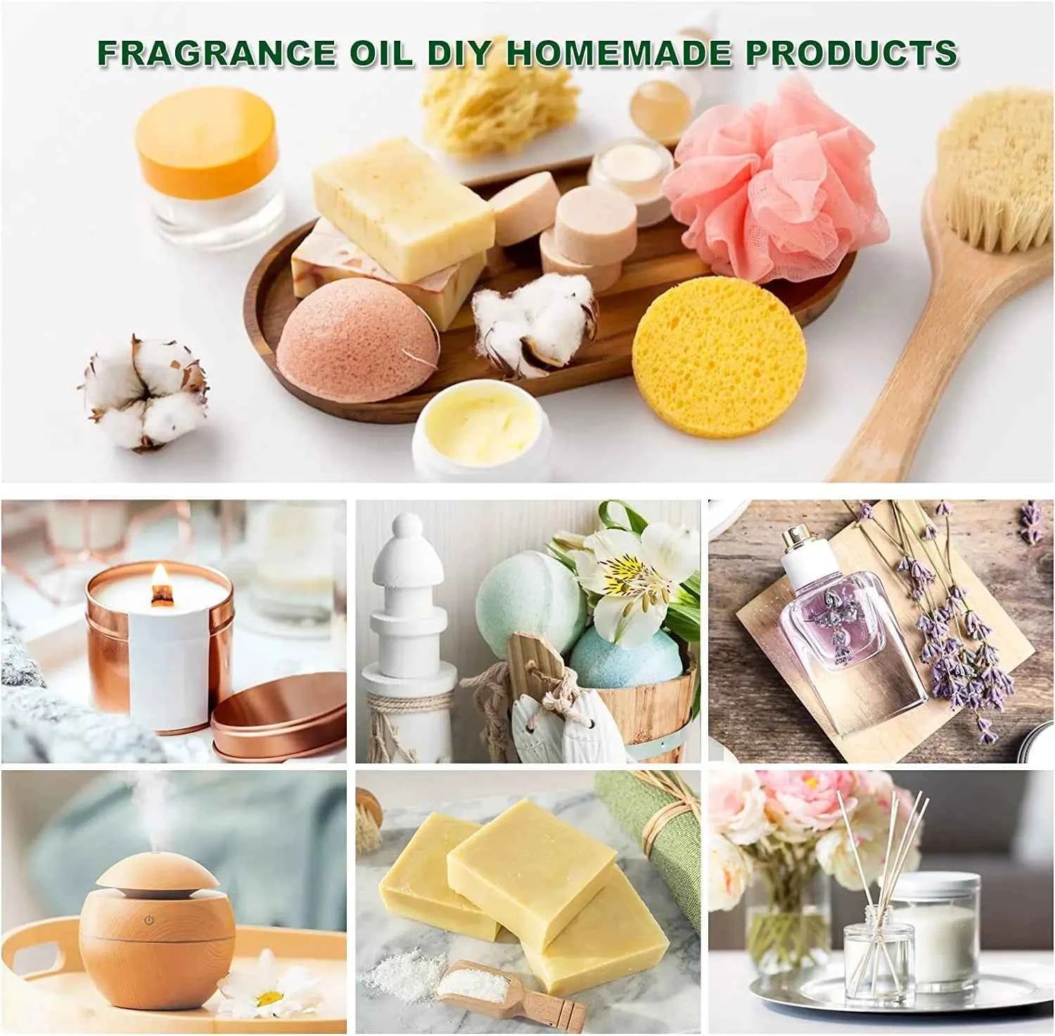 6 Piece Fragrance Oil Collection – Premium 10ml Aroma Diffusion Set for Home & Crafting