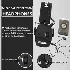 Tactical Earmuff Electronic Anti-noise Headphone by Snagg A Safety Headphones