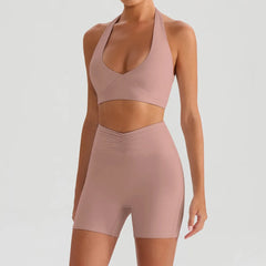 Women's Sports Bra & Flared Trousers Yoga Set | Gym Fitness Tracksuit Workout Sportswear Athletic