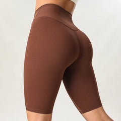 Women’s High-Waisted Yoga Shorts by Snagg A Short