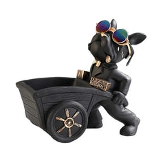 French Bulldog Resin Figurine with Tray by Snagg A Sculpture