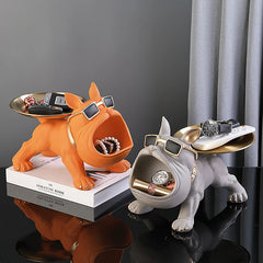 Bulldog Resin Figurine with Storage Compartment by Snagg A Sculpture