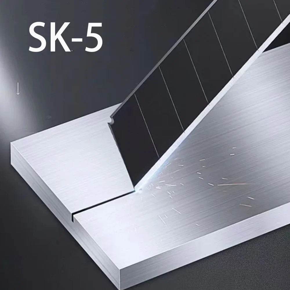 100PCS Carbon Steel Utility Knife Replacement Blades – 18mm - SnaggIt