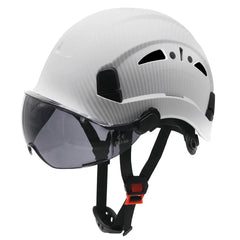Vented construction safety helmet with built-in visor – image 37