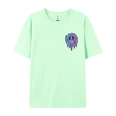 Women's Smile Face Print T-Shirt | Street Casual All-Match Soft Hip Hop Breathable Fashion Tee