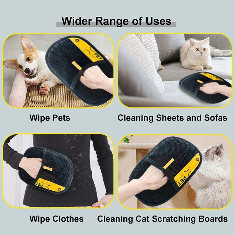 Pet Hair Remover Gloves Electrostatic by Snagg A Grooming Tool