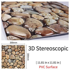 Imitation Brick & Cobblestone Wall Stickers by Snagg A Wall Sticker
