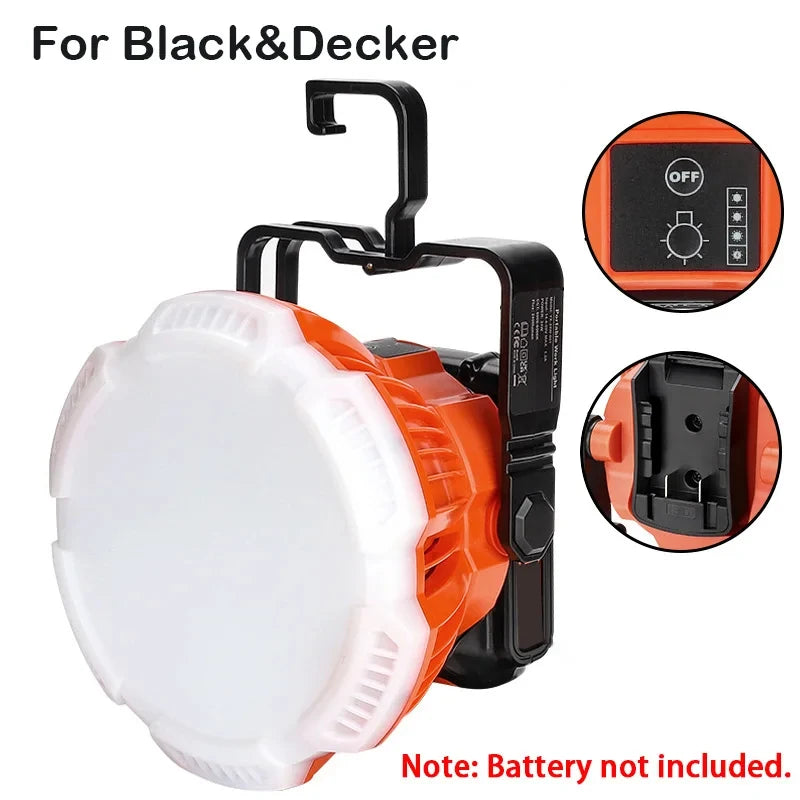 24W LED work light with hook for 18V tool batteries – image 10