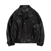 Vintage PU Bomber Motorcycle Jacket by Snagg A Jacket