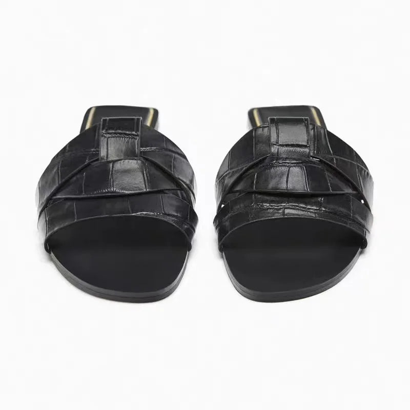 Women’s Summer Flat T-Shape Slides by Snagg A Slipper