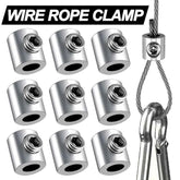 Stainless Steel Wire Rope Clamps 0.8–2mm | Adjustable Screw Copper Metal Hanging Clip Fixed Hardware