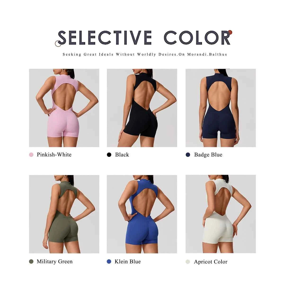 Women's Sleeveless Push-Up Butt-Lifting Yoga Bodysuit | High Stretch Gym Running Fitness Jumpsuit