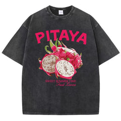 Fresh Pitaya Print Womans Streetwear T-Shirt