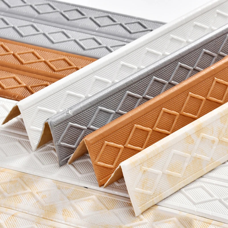 9.2M Self-Adhesive 3D Diamond Wall Skirting Border by Snagg A Wallpaper