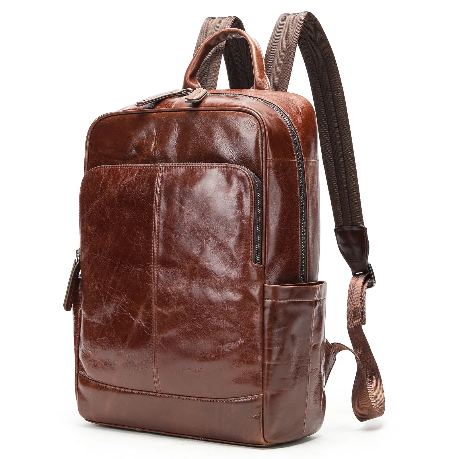 Genuine Leather Laptop Backpack by Snagg A Backpack