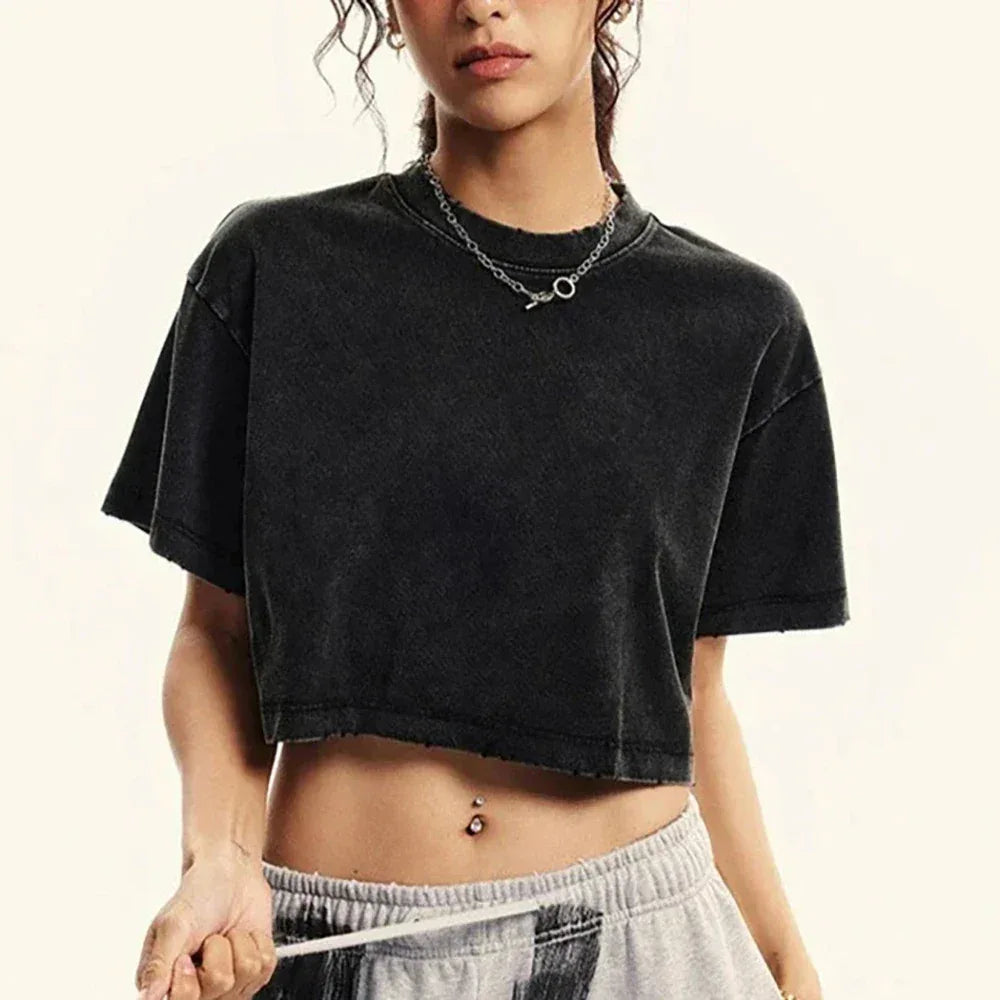 " Happy " Streetwear, Loose Fit Summer T-Shirt - SnaggIt