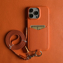 Multifunctional Leather Crossbody Case For iPhone 16 Pro Max / Series