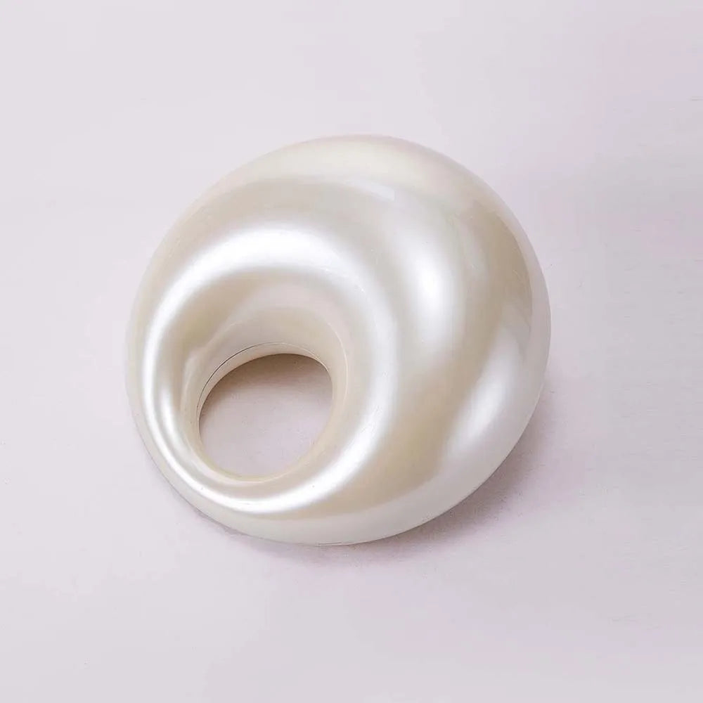 Pearl White Acrylic Evening Clutch by Snagg It Purses
