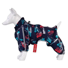 Puffer Dog Snow Suit – Full-Cover Belly Winter Overalls for Small Dogs (Boy & Girl)