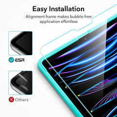 2Pack Screen Protector Tempered-Glass Film with Frame for iPad 11/10(2025/2022) iPad Air 13/11 (2025) Mini 7/6 Air 5/4 by Snagg A Screen Protector