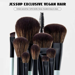 10 Pcs Double Sided Makeup Brush Set