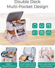 Double Deck Insulated Lunch Bag by Snagg A Lunch Bag