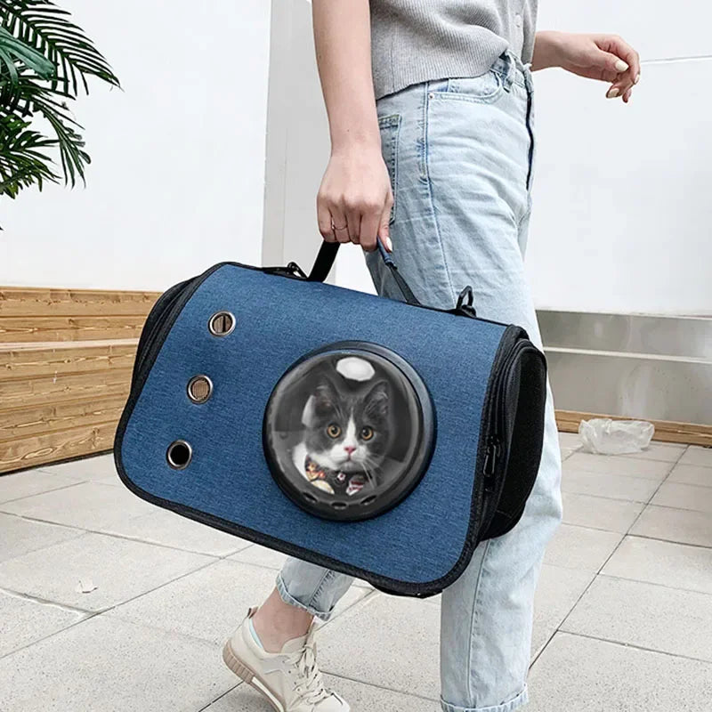 Portable Space Capsule Pet Travel Bag by Sangg A Pet Backpack