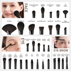 Professional Master Artist Brush Collection – 10 to 30 Piece Premium Vanity Sets