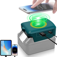 3 in 1 Multi Platform Wireless Charging Hub | 15W Fast Charger & USB/Type-C Power Station