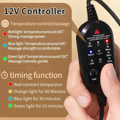 Hip Massager with Red Light Heat & Vibration Therapy – Muscle Recovery & Joint Relief Support