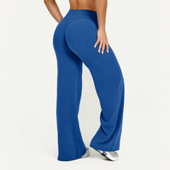 Women's Flared Wide-Leg Yoga Leggings | Seamless Breathable Fitness Versatile Casual Pants