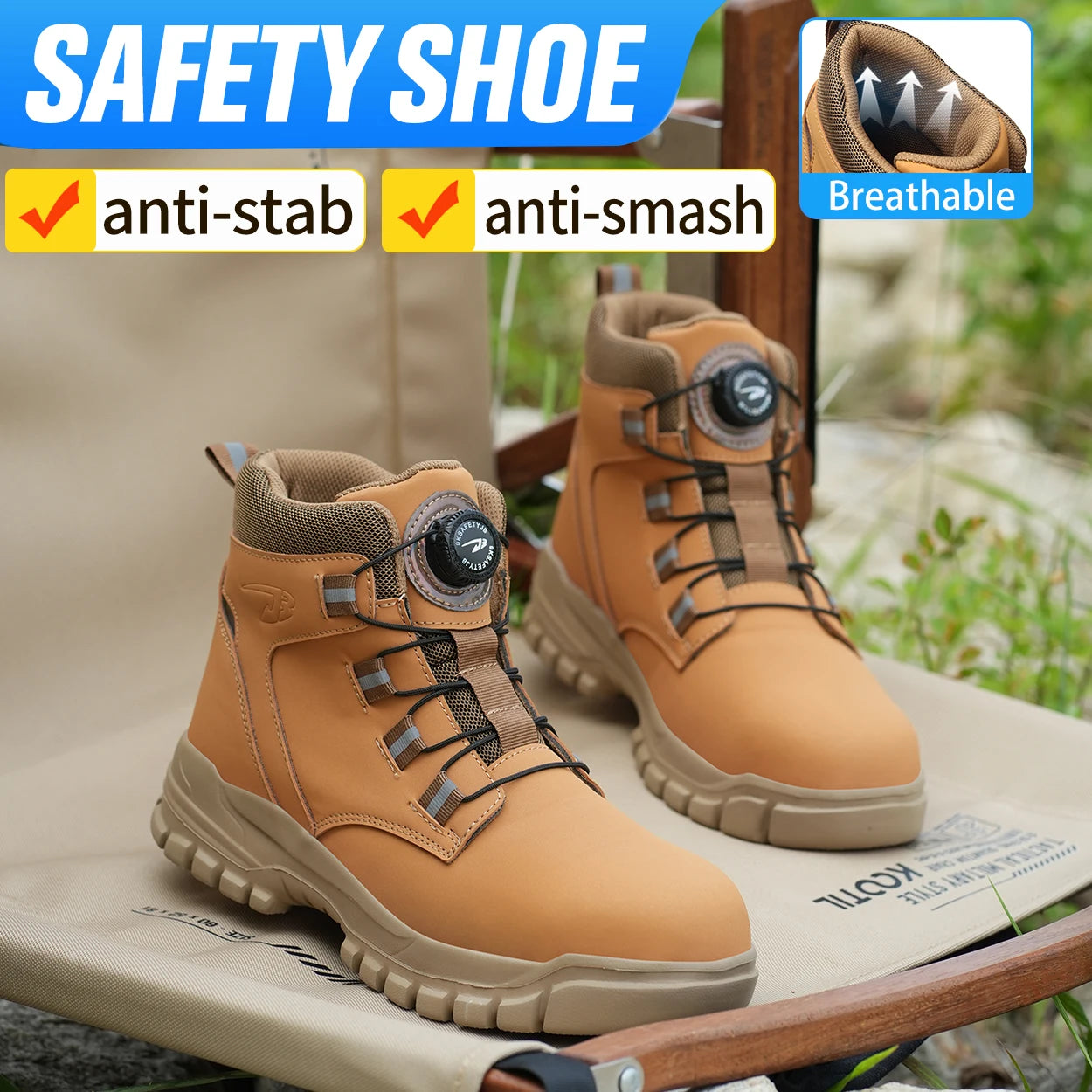 Waterproof Men’s Safety Boots – Steel Toe Work by Snagg A Shoes