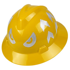 Full brim construction safety helmet with reflective stickers – image 13