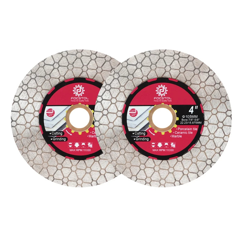 Diamond Cutting Disc 105–125mm | Tile Cutting Grinding for Porcelain Ceramic Marble Granite Quartz CE