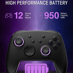 Luminous Wireless Pro Controller Turbo & Motion Control Compatible With Switch, Switch 2 & OLED by Snagg A Game Controller