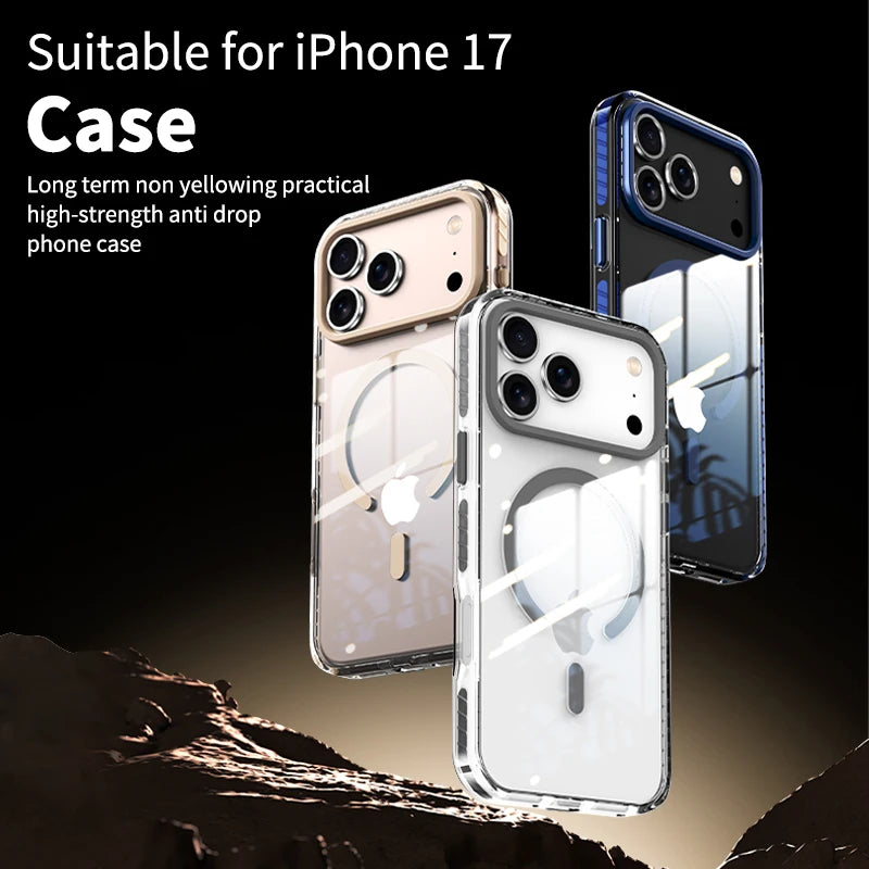 Luxury PE Striped Border MagSafe Phone Case – iPhone 15 Series - Cases & Covers