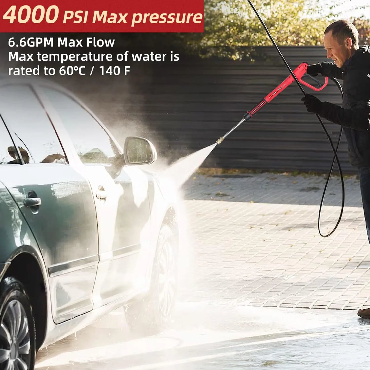 4000 PSI Spray Gun with Nozzles & Foam Lance Kit by Snagg A Foam Cannon