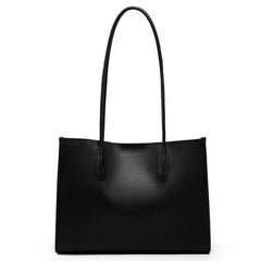 Genuine Leather Large Capacity Tote Bag – Women's Shoulder Purse & Shopper for Work & Daily Carry