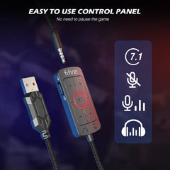 7.1 Surround Sound Gaming Headset for PC, Mac, PS4 & PS5 by Snagg A Gaming Headset