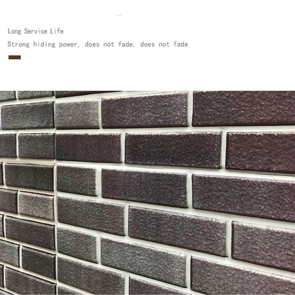 3D Self-Adhesive Brick Wall Stickers - SnaggIt