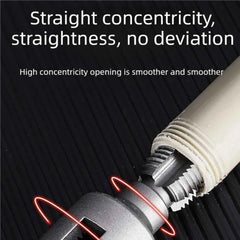 Professional Hex Shank Pipe Threading Tool | Internal & External Die Set for 1/2", 3/4" & 1" Pipes