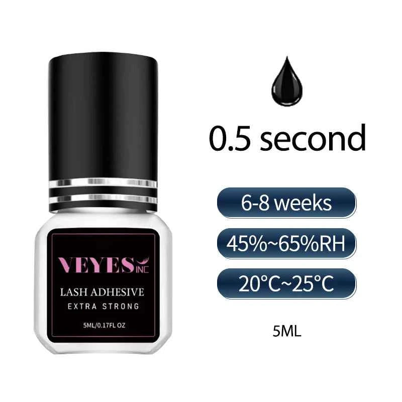 Professional 0.5-Second Fast-Drying Lash Adhesive – 7 Week Extreme Retention Formula
