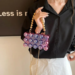 Mini Gold Chain Crossbody Bag by Snagg It Purses