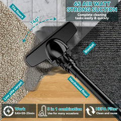 5 in 1 Cordless Handheld Vacuum - High Velocity Workshop & Interior Cleaner
