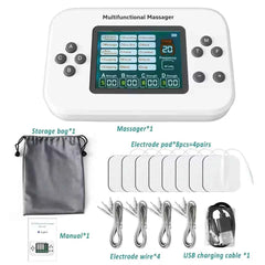 4 Channel TENS & EMS Physiotherapy Machine – 30 Level Muscle Stimulator